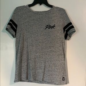 Nice gray and black brand pink shirt
